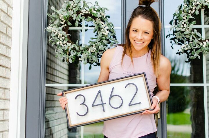 house number sign diy