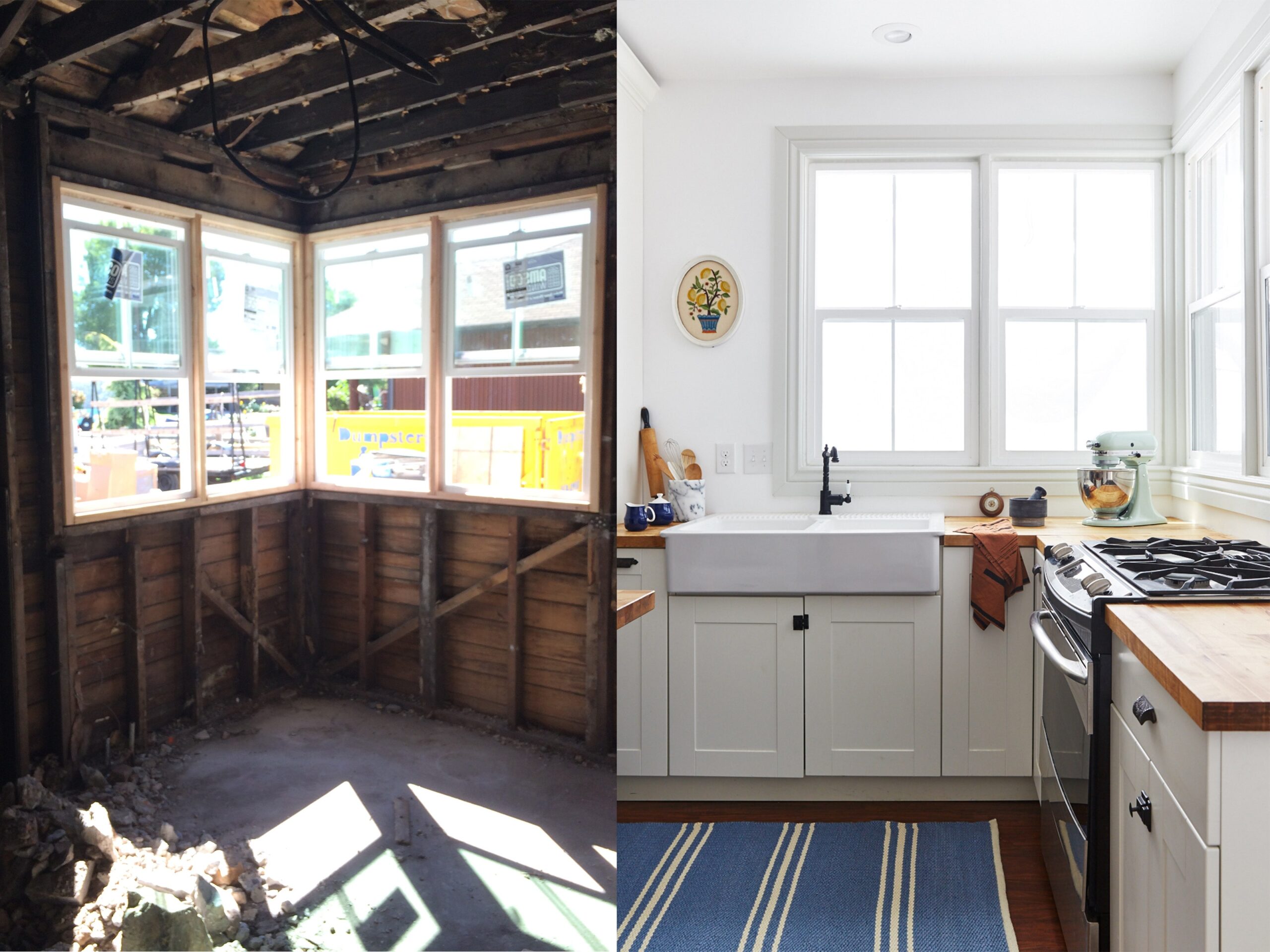 before and after fixer upper
