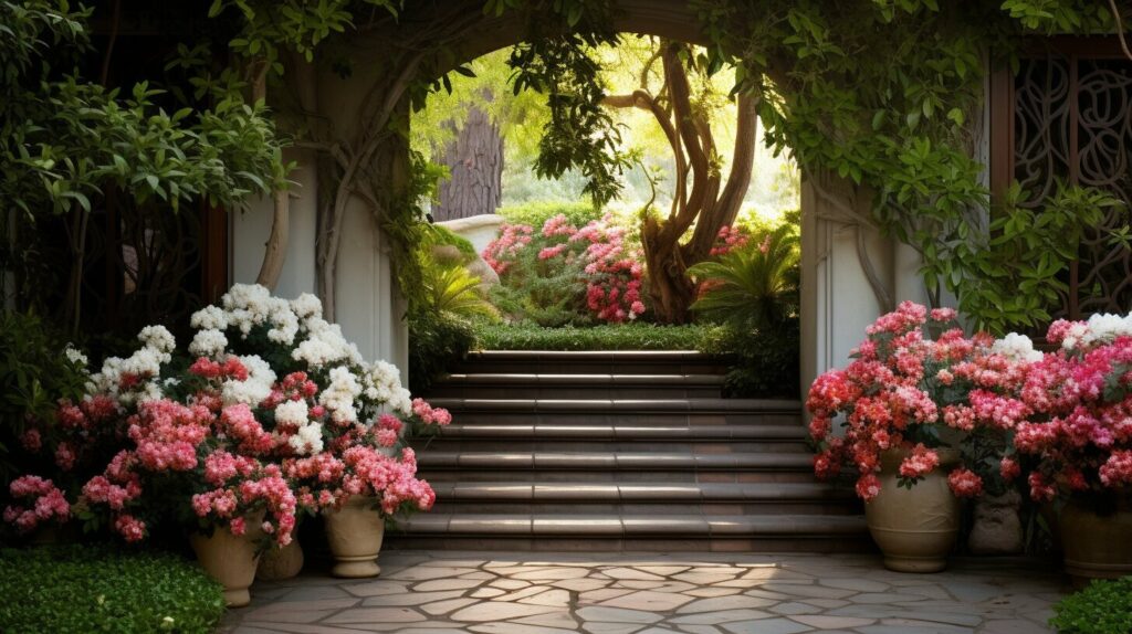 Fragrant entranceway plants