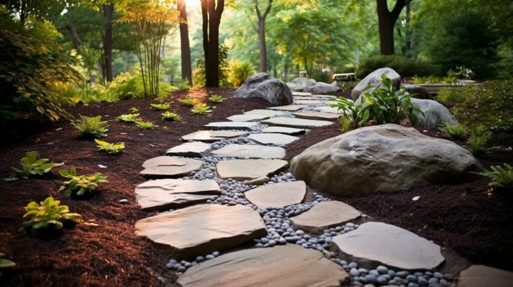 Gravel Path with Stepping Stones