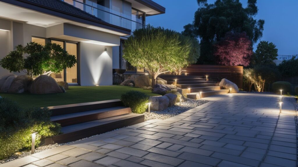 Outdoor lighting for home safety