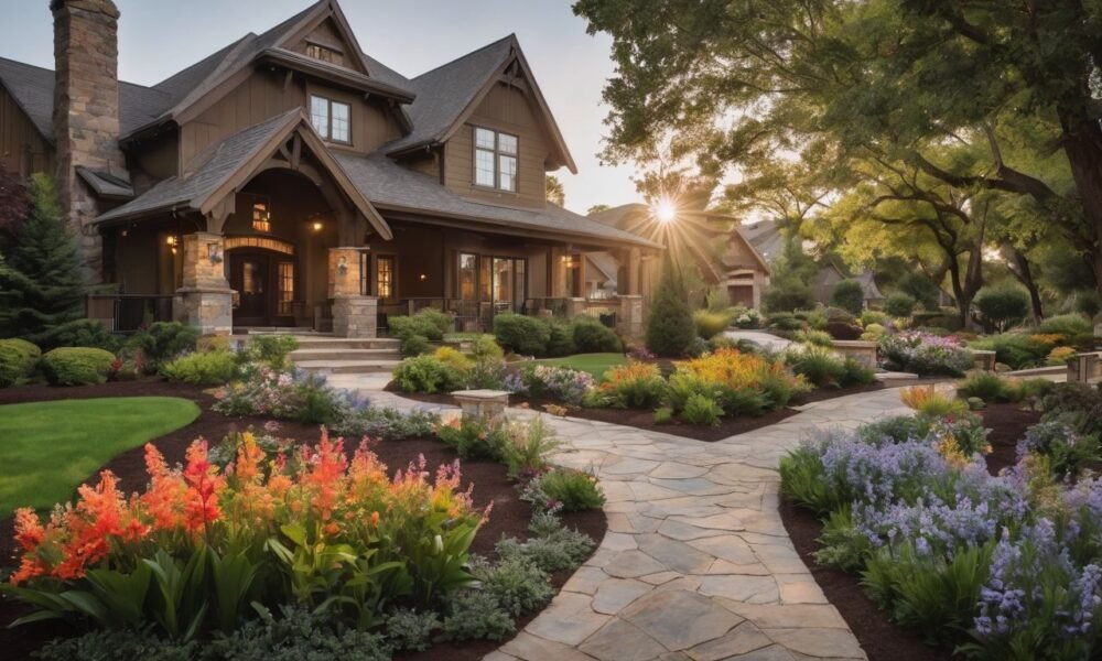 Curated visual reference: Lumber Yard Decor Transformations Reference: Front Yard Transformation