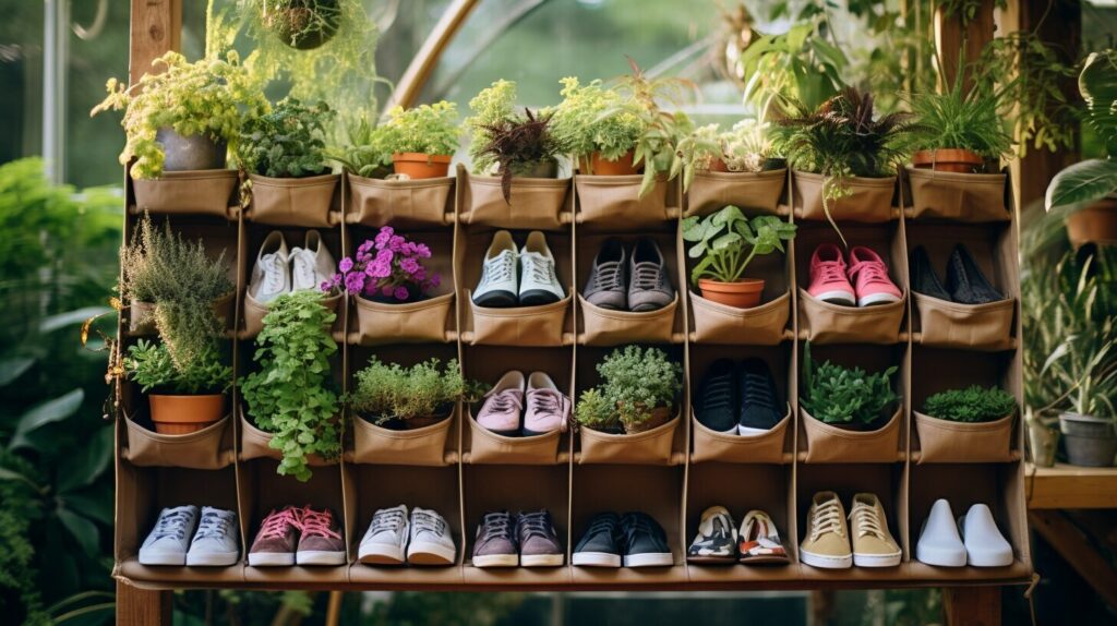 shoe organizer garden